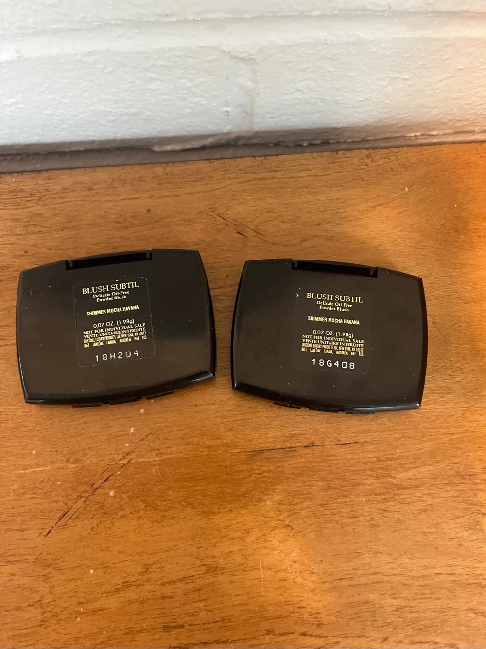 2X Lancome Blush Subtil Powder Blush *Shimmer Mocha Havana* Travel Size 0.07 oz.